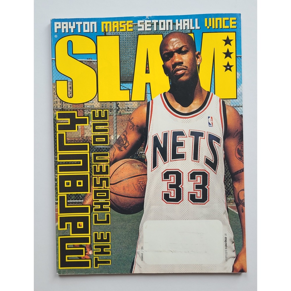 SLAM Magazine February 2001 Stephon Marbury Issue 48 W/Poster